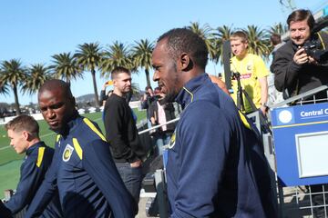 El primer entrenamiento de Bolt con los Central Coast Mariners