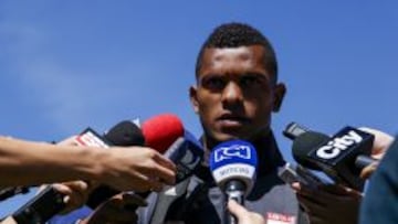 Miguel Borja jugó la temporada pasada con Santa Fe.
