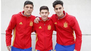 Zabarte, Fran García y Martín, los madridistas de la Sub-17.