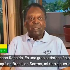 Impresiona escuchar a Pelé dirigirse así a Cristiano Ronaldo