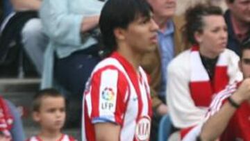 Agüero con el Atlético de Madrid