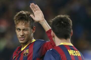 Neymar y Messi.