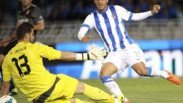 Vela, durante un partido.