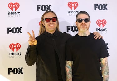 Pete Wentz y Andy Hurley, de la banda Fall Out Boy.