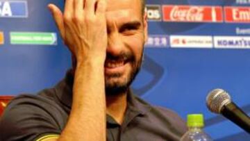 El técnico azulgrana, en la rueda de prensa previa al encuentro ante el Al Sadd.