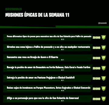 Misiones &eacute;picas de la Semana 11 de la Temporada 5