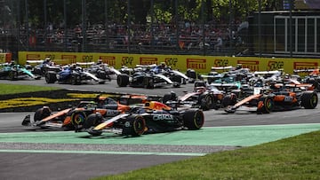 Salida de la F1 en Monza.