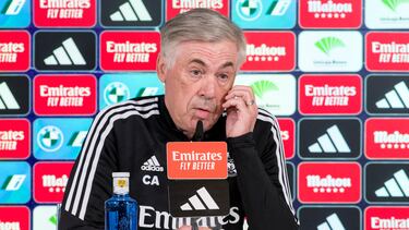 Ancelotti, hoy ante los medios.