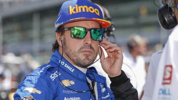 Fernando Alonso en Indianápolis en 2019.