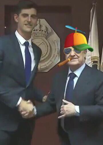 Los mejores memes de la presentación de Courtois