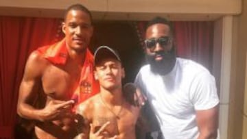 'Neymar NBA': con James Harden y Trevor Ariza en Las Vegas