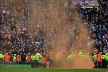 A match that divides the Scottish city into green and white and red, white and blue. Whilst the tension of the occasion sometimes eclipses the quality of the football on display, the tension on match-day for the "Old Firm" is renowned world-wide.