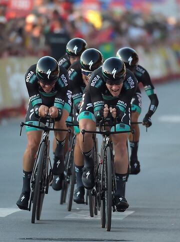 El equipo de Bora-Hansgrohe termin¨® quinto en la clasificaci¨®n de la jornada.