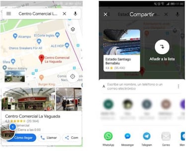 Novedades Google Maps: Como compartir varios lugares a la vez
