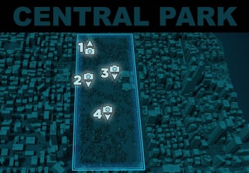  Mapa de las fotos secretas de Central Park