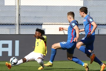 Imágenes del partido entre Colombia y Eslovaquia por los octavos de final del Mundial Sub 20 en el estadio San Juan del Bicentenario.