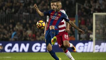 Mascherano cumplió ayer 293 partidos con el Barça