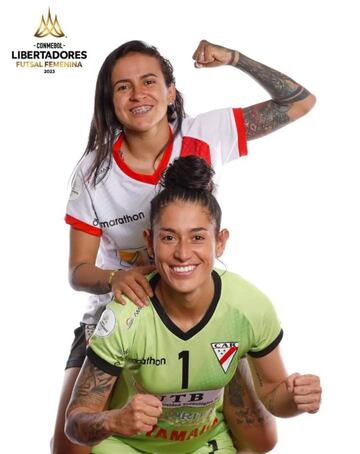 Una de las porteras bicampeonas del equipo y que hizo parte del equipo subcampeón de la Libertadores de Fútsal. La  guardameta de 29 años es colombiana, fue campeona con Santa Fe en 2017, jugó con Tolima hasta 2019 y posteriormente viajó a Bolivia.