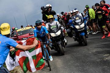 Nairo Quintana protagonizó un ataque de más de 14 kilómetros y logró su primer triunfo en el Tour de Francia de este año.