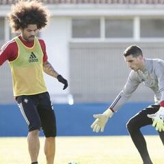 Herrera, pilar en Osasuna, se mide con Courtois