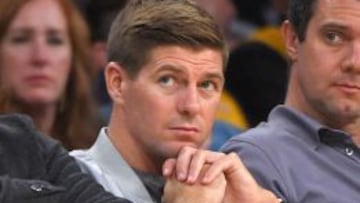 Steven Gerrard durante un partido de la NBA.