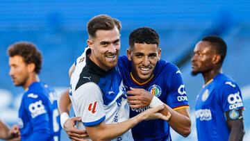 Toni Martínez contra el Getafe.