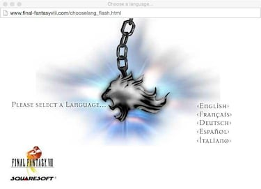 Nostalgia con la web noventera de Final Fantasy VIII