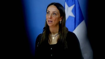 Santiago 22 octubre 2019.
La ministra secretaria general de la presidencia, Cecilia Perez, habla con los medios de comunicacion sobre los hechos ocurridos tras protestas en el pas.
Ramon Monroy/Aton Chile