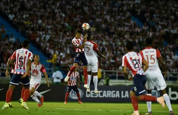 El partido se jugó en el Metropolitano de Barranquilla por un cupo a la final de la Sudamericana que se jugará frente a Atlético Paranaense. 