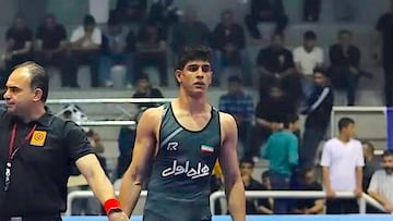 Saleh Mohammadi, en una competición.