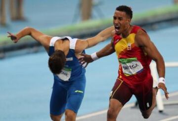  El atleta español Orlando Ortega logró la medalla de plata en la prueba de 110 m vallas 