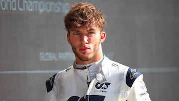 Gasly después de disputar la carrera del GP de Italia en Monza.