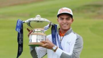 El estadounidense Rickie Fowler, ganador del Abierto de Escocia.