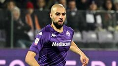 Sofyan Amrabat, en un partido con la Fiorentina.