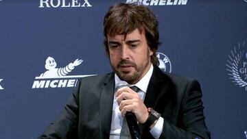 Fernando Alonso en la Gala de la FIA.