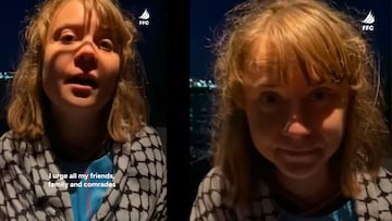 El mensaje de Greta Thunberg tras un supuesto secuestro del ejercito de Israel en su viaje a Gaza