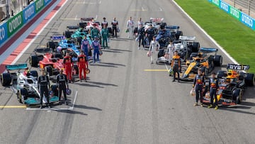 Parrilla de F1 2022. Sakhir, Bahr&eacute;in.