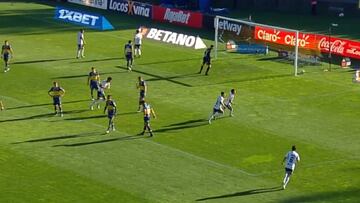 Jordhy Thompson tuvo espacio para avanzar e hizo esta genialidad: ¡efecto engañador!