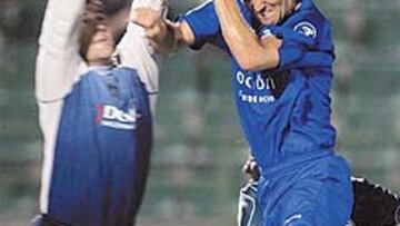 <b>REÑIDO. </b>César fue un muro para los delanteros getafenses, lo que propició un partido muy reñido.