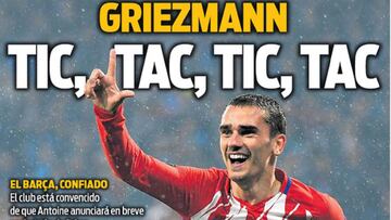Portada del diario Sport del 5 de junio de 2018, con protagonismo para Antoine Griezmann y el interés del Barça en el futbolista francés.
