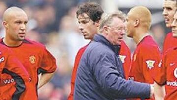 <b>DEMASIADOS CAMBIOS</b>. La plantilla del United no está contenta con la dirección de Sir Alex Ferguson.