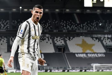 TURIN, ITALY - FEBRUARY 22: Cristiano Ronaldo of Juventus