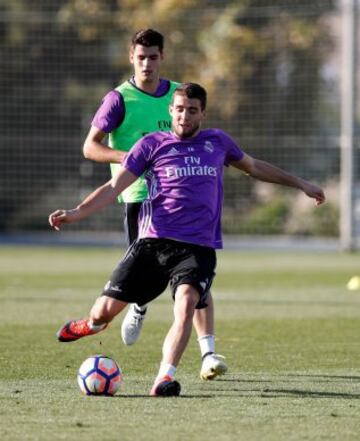 El Real Madrid completó el segundo entrenamiento de la semana en la Ciudad Real Madrid. James Rodríguez hizo trabajos diferenciados junto a Coentrao.