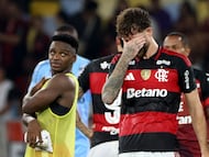 Soccer Football - Brasileiro Championship - Flamengo v Internacional - Estadio Maracana, Rio de Janeiro, Brazil - February 4, 2026 Flamengo's Leo Pereira after the match REUTERS/Sergio Moraes
