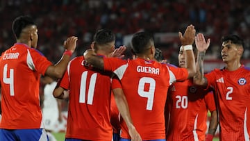 Futbol, Chile vs Panama
Partido amistoso 2025
El jugador de la seleccion chilena Lucas Cepeda celebra su gol contra Panama durante el partido amistoso disputado en el estadio Nacional de Santiago, Chile.
8/02/2025
Dragomir Yankovic/Photosport
Football, Chile vs Panama
2025 friendly match
Chile's player Lucas Cepeda celebrates his goal against Panama during a friendly match at the Nacional stadium in Santiago, Chile.
8/02/2025
Dragomir Yankovic/Photosport