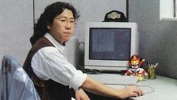 Takashi Tokita en 1993, foto para una entrevista recuperada por Shmuplations.