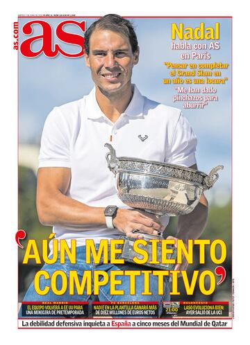 Rafa Nadal a través de las portadas de As