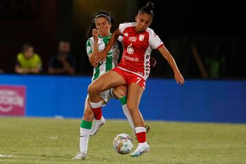 Partido de ida de las semifinales de la Liga Femenina BetPlay 2023, entre Atlético Nacional e Independiente Santa Fe.