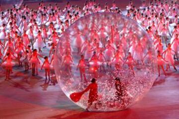 Un momento de la ceremonia de apertura de los Juegos Paralímpicos de Invierno en Sochi.