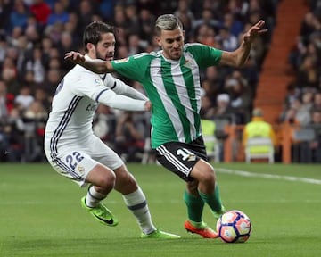 Dani Ceballos proving a handful for Real Madrid's Isco